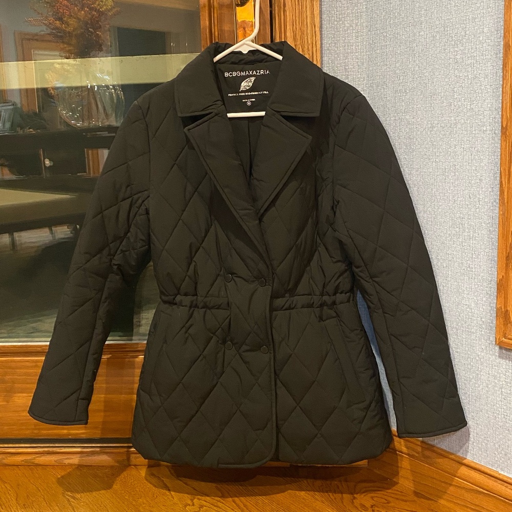 BCBG Black Women's Quilted Blazer/Coat Size M
